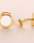 Patek Philippe - Patek Philippe Yellow Gold and White Enamel Cufflinks (Objet) - The Keystone Watches