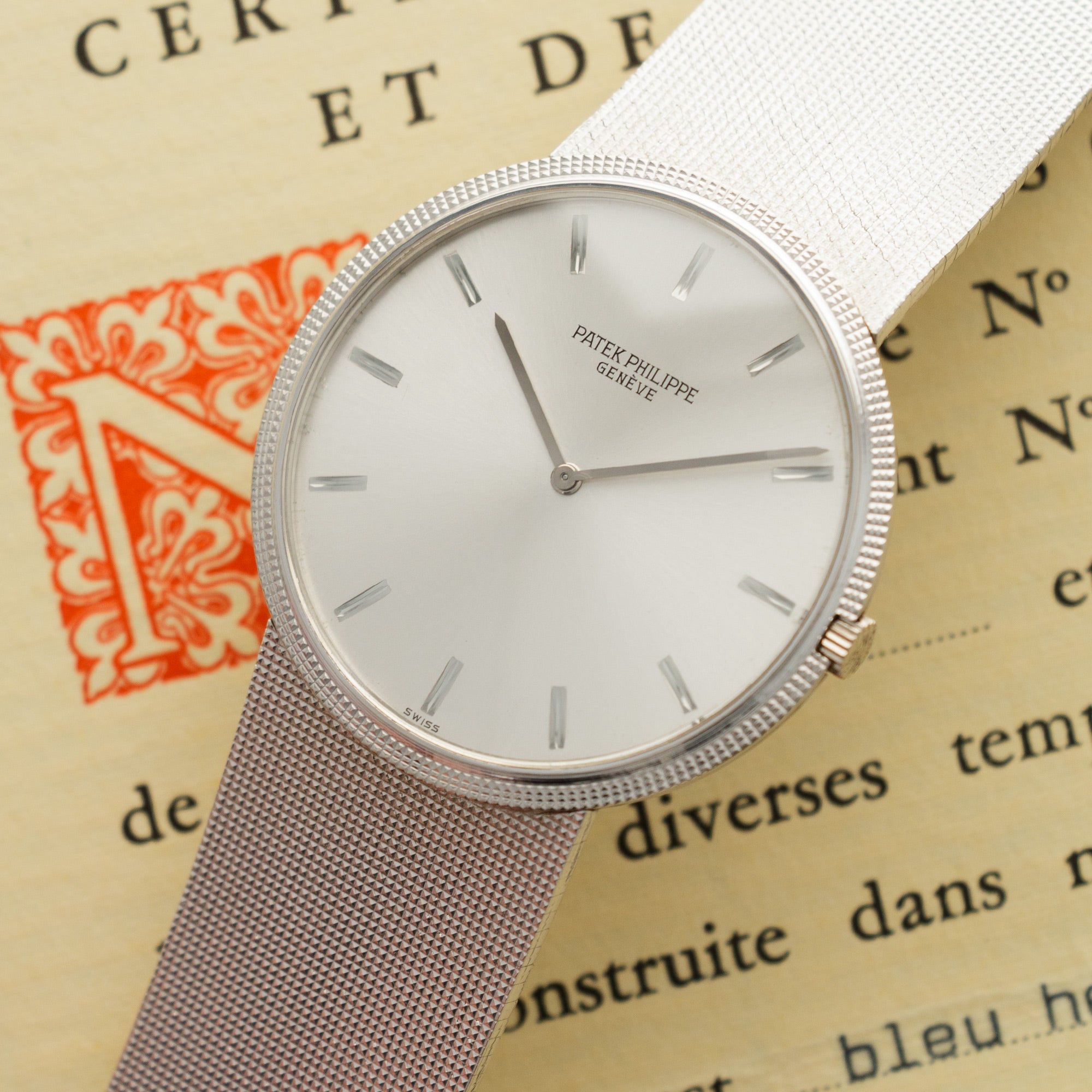 Patek Philippe - Patek Philippe White Gold Calatrava Ref. 3588 with Box and Papers - The Keystone Watches