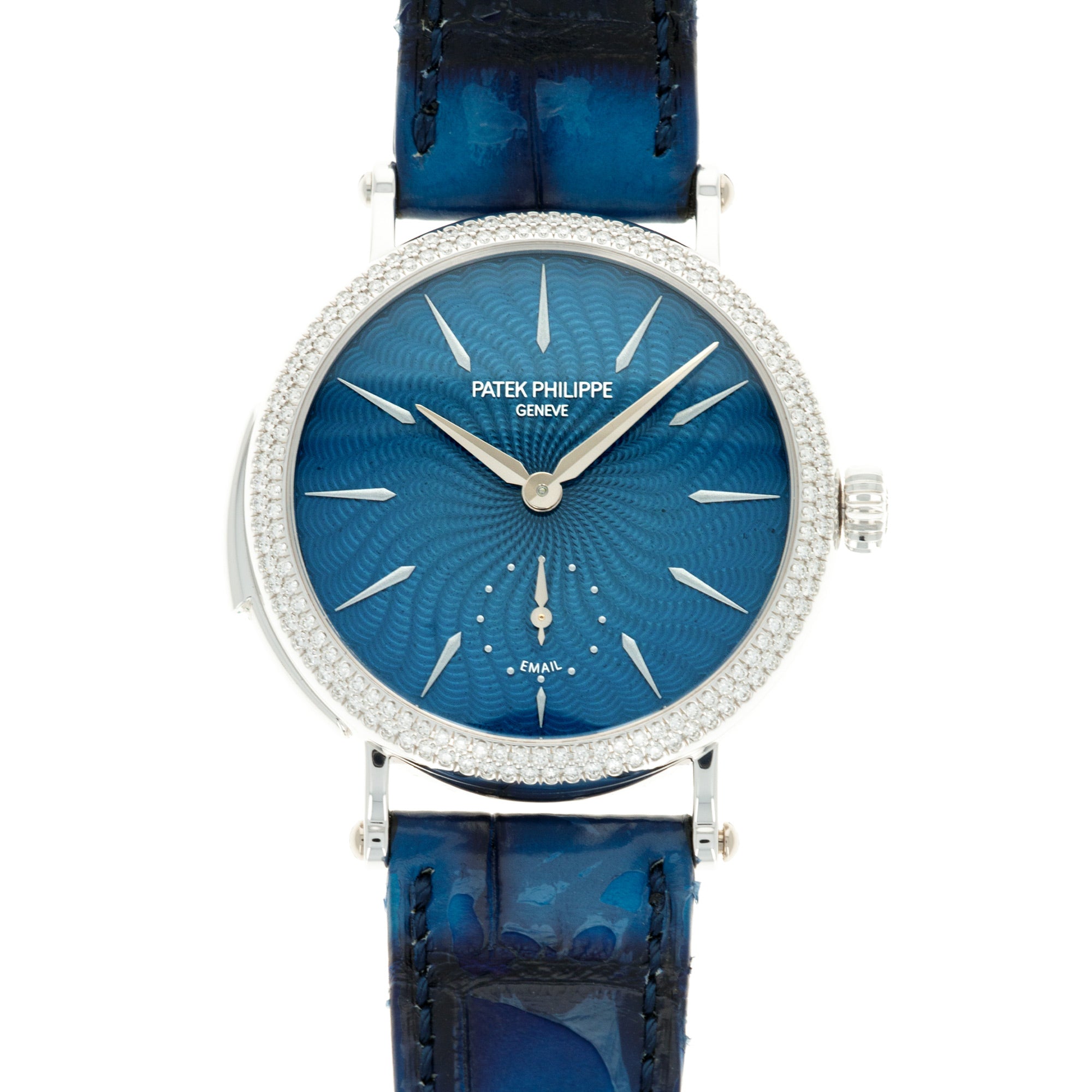 Patek Philippe - Patek Philippe Minute Repeater Enamel Diamond Watch Ref. 7040 - The Keystone Watches