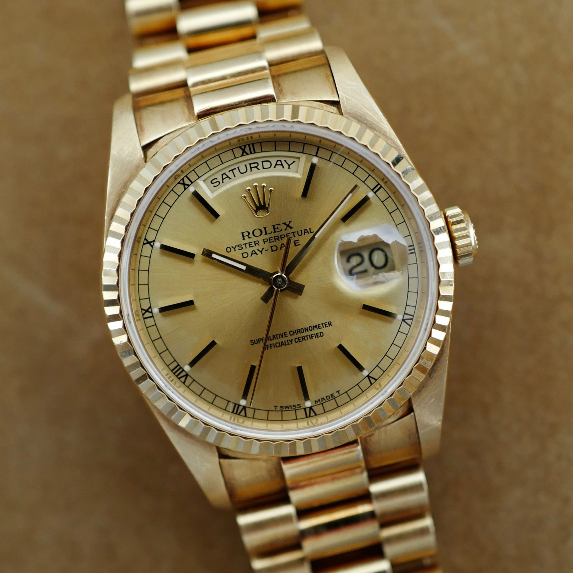 Rolex Yellow Gold Day-Date Ref. 18238 in Original Condition