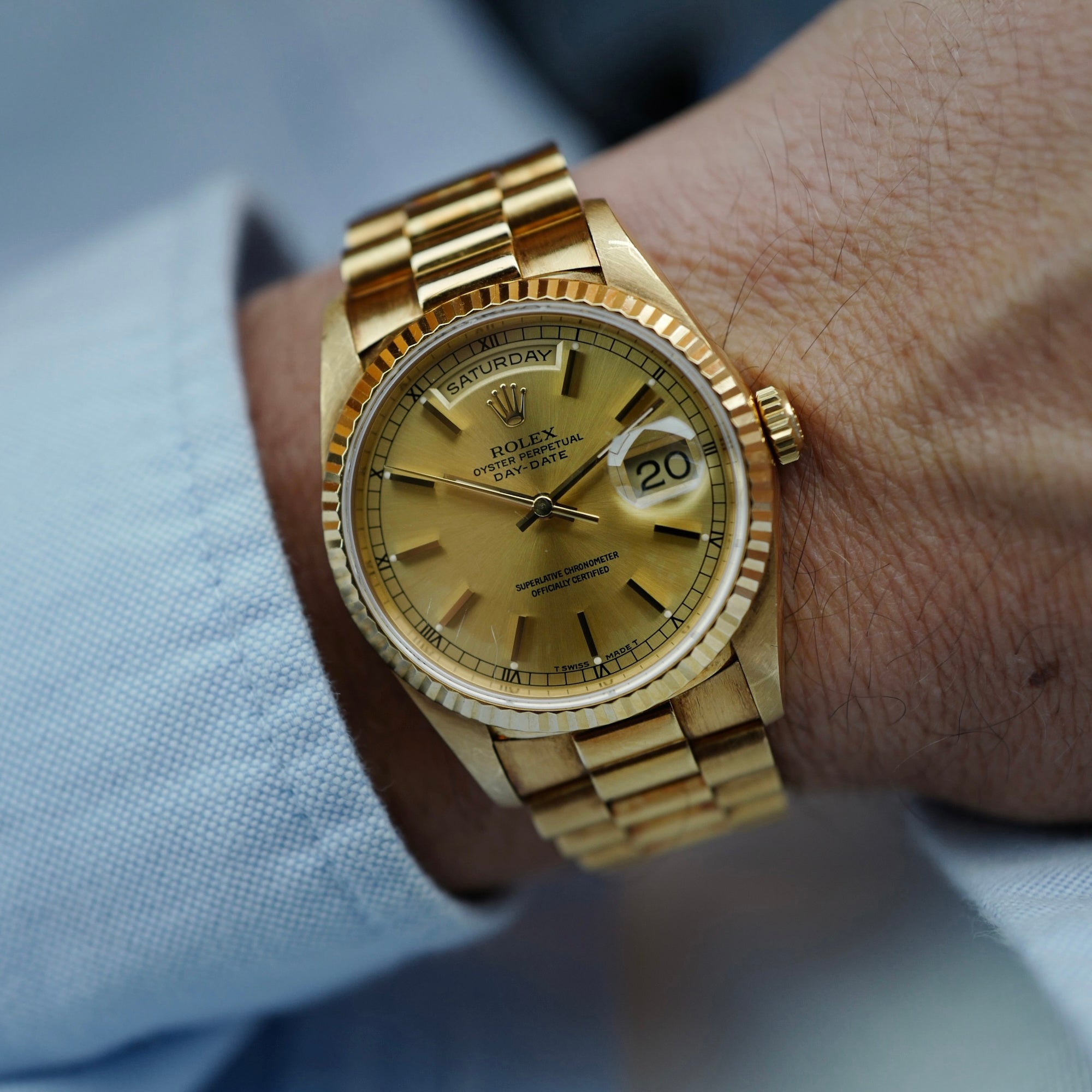 Rolex Yellow Gold Day-Date Ref. 18238 in Original Condition