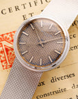 Patek Philippe - Patek Philippe White Gold Backwind Calatrava Ref. 3563 with Original Warranty - The Keystone Watches