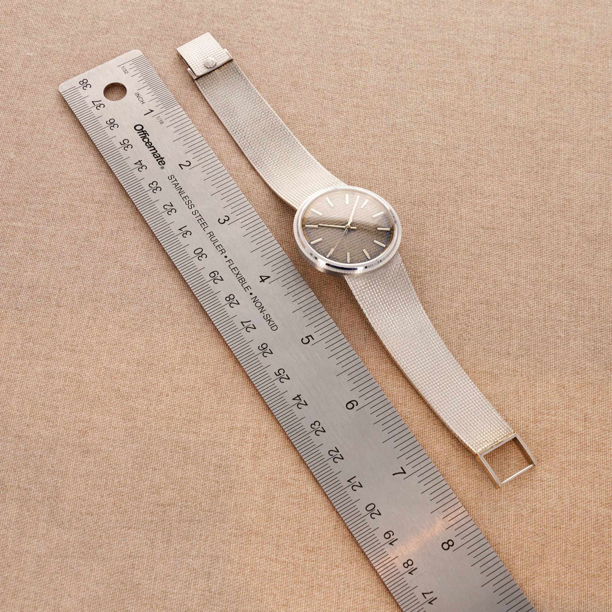 Patek Philippe - Patek Philippe White Gold Backwind Calatrava Ref. 3563 with Original Warranty - The Keystone Watches