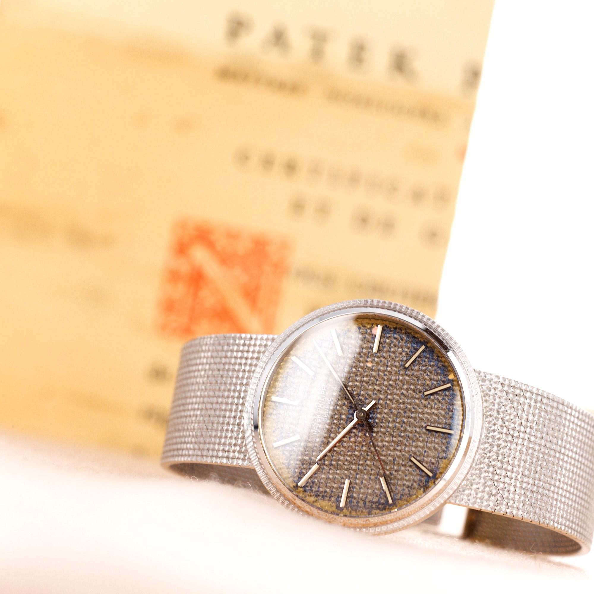 Patek Philippe - Patek Philippe White Gold Backwind Calatrava Ref. 3563 with Original Warranty - The Keystone Watches