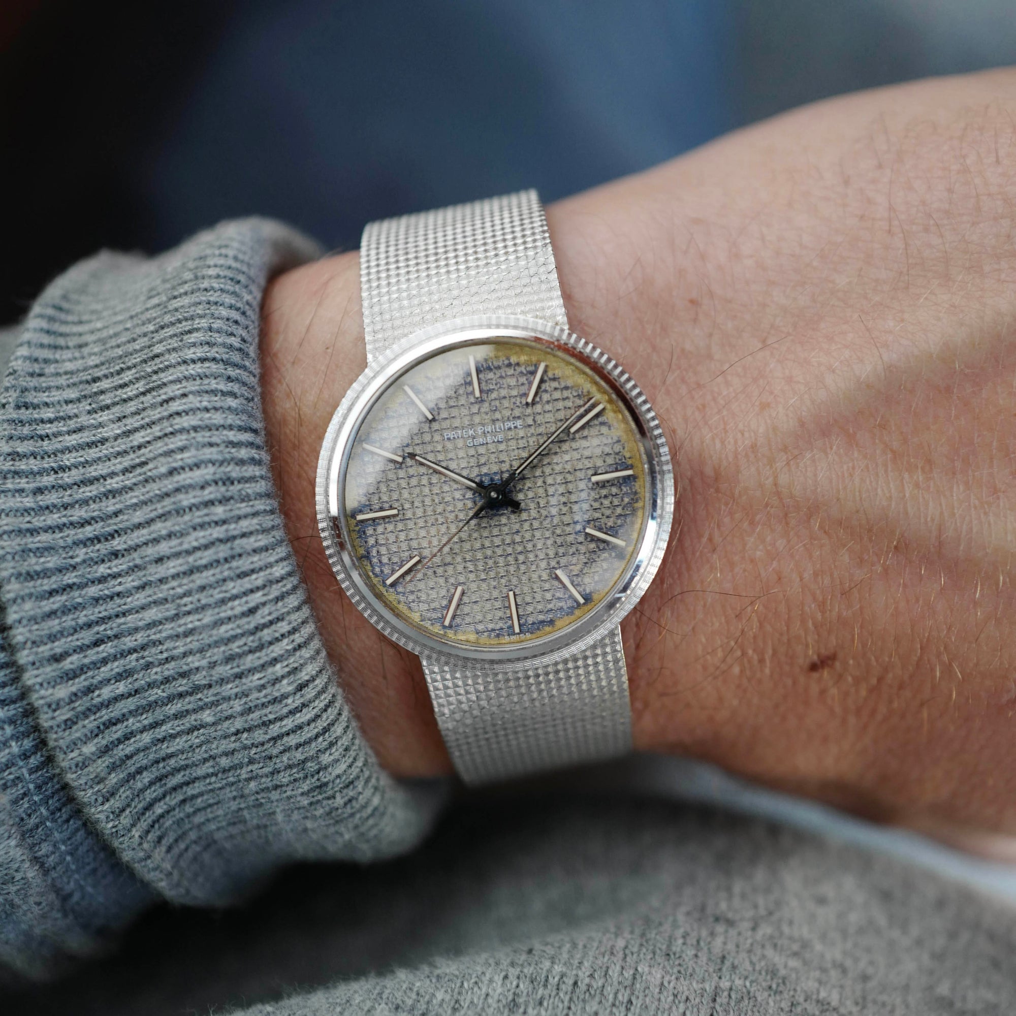 Patek Philippe - Patek Philippe White Gold Backwind Calatrava Ref. 3563 with Original Warranty - The Keystone Watches