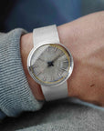 Patek Philippe White Gold Backwind Calatrava Ref. 3563 with Original Warranty