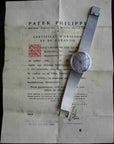 Patek Philippe White Gold Backwind Calatrava Ref. 3563 with Original Warranty