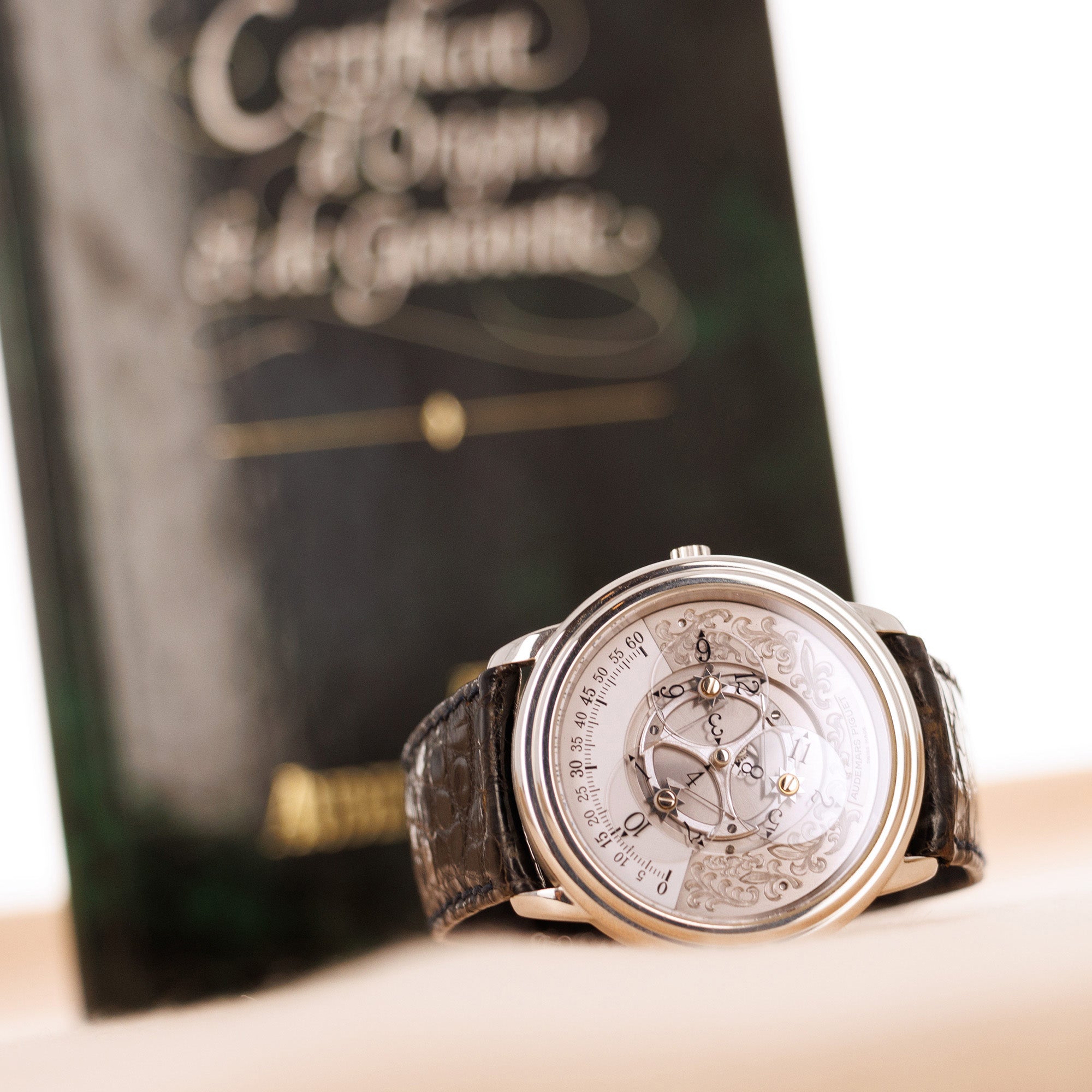 Audemars Piguet Platinum Star Wheel with Engraved Dial Ref. 25720