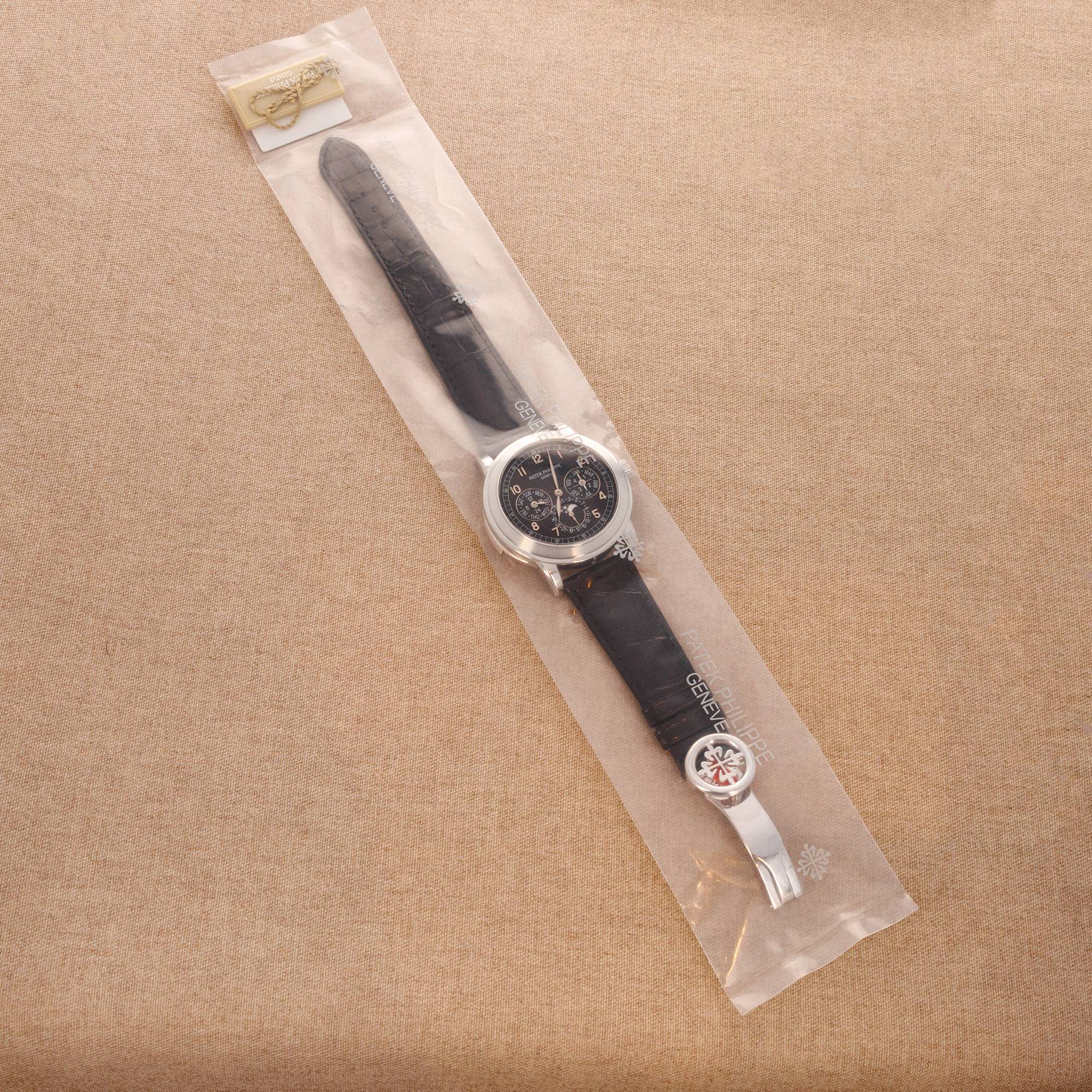 Patek Philippe - Patek Philippe Platinum Perpetual Calendar Minute Repeater Ref. 5074, Single Sealed - The Keystone Watches