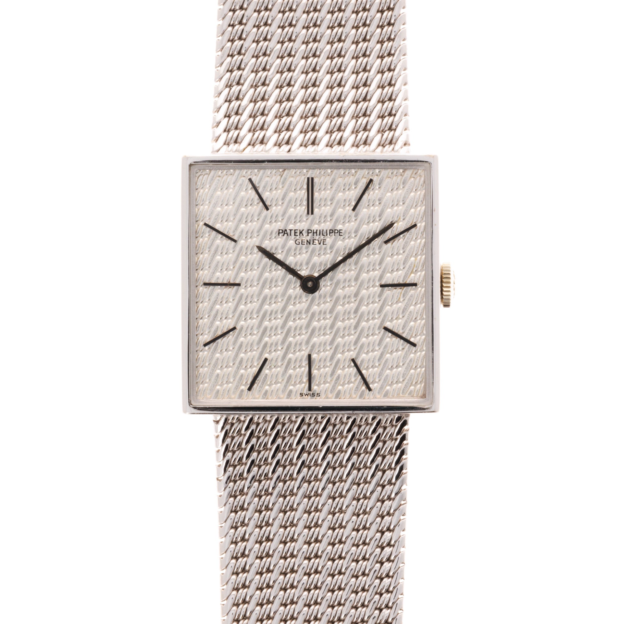 Patek Philippe White Gold Square Watch Ref. 3430