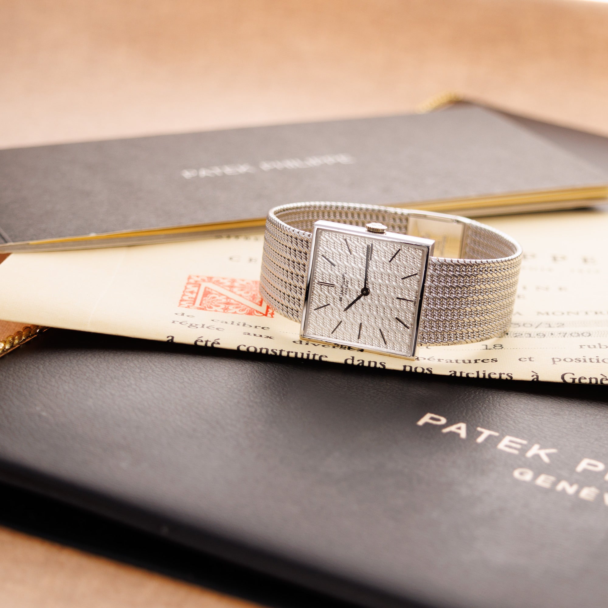 Patek Philippe White Gold Square Watch Ref. 3430