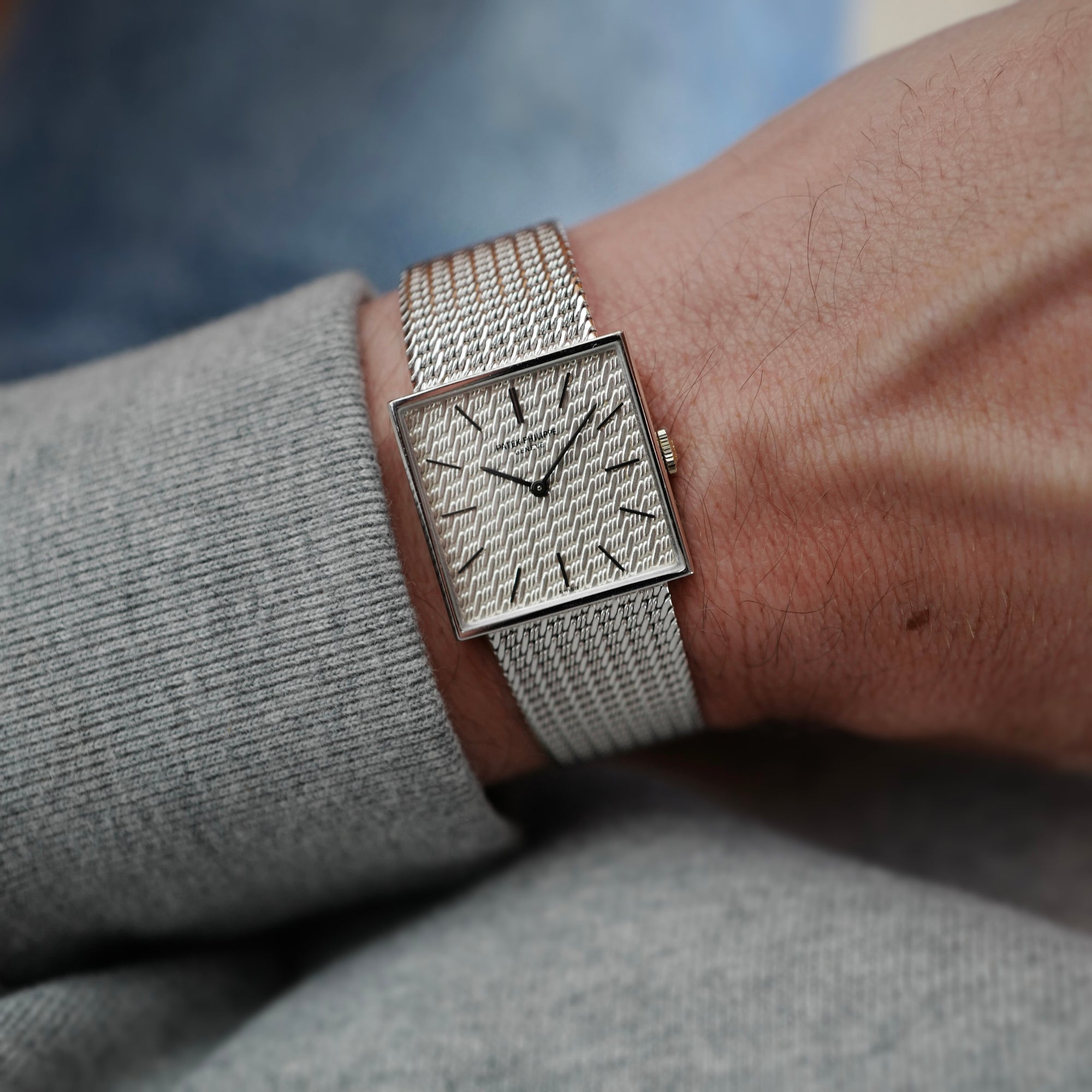 Patek Philippe White Gold Square Watch Ref. 3430