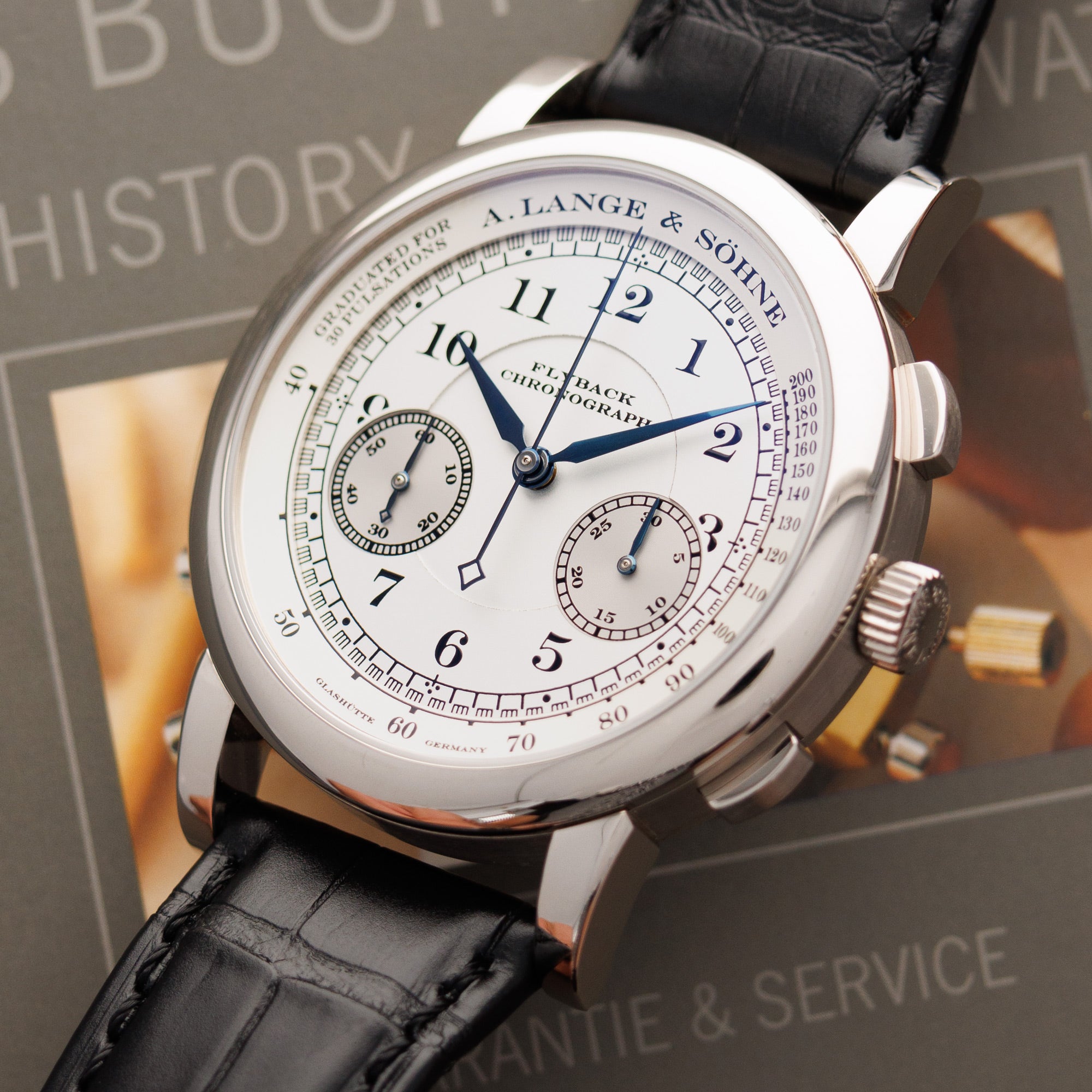 A. Lange & Sohne White Gold Flyback Chronograph Ref. 401.026