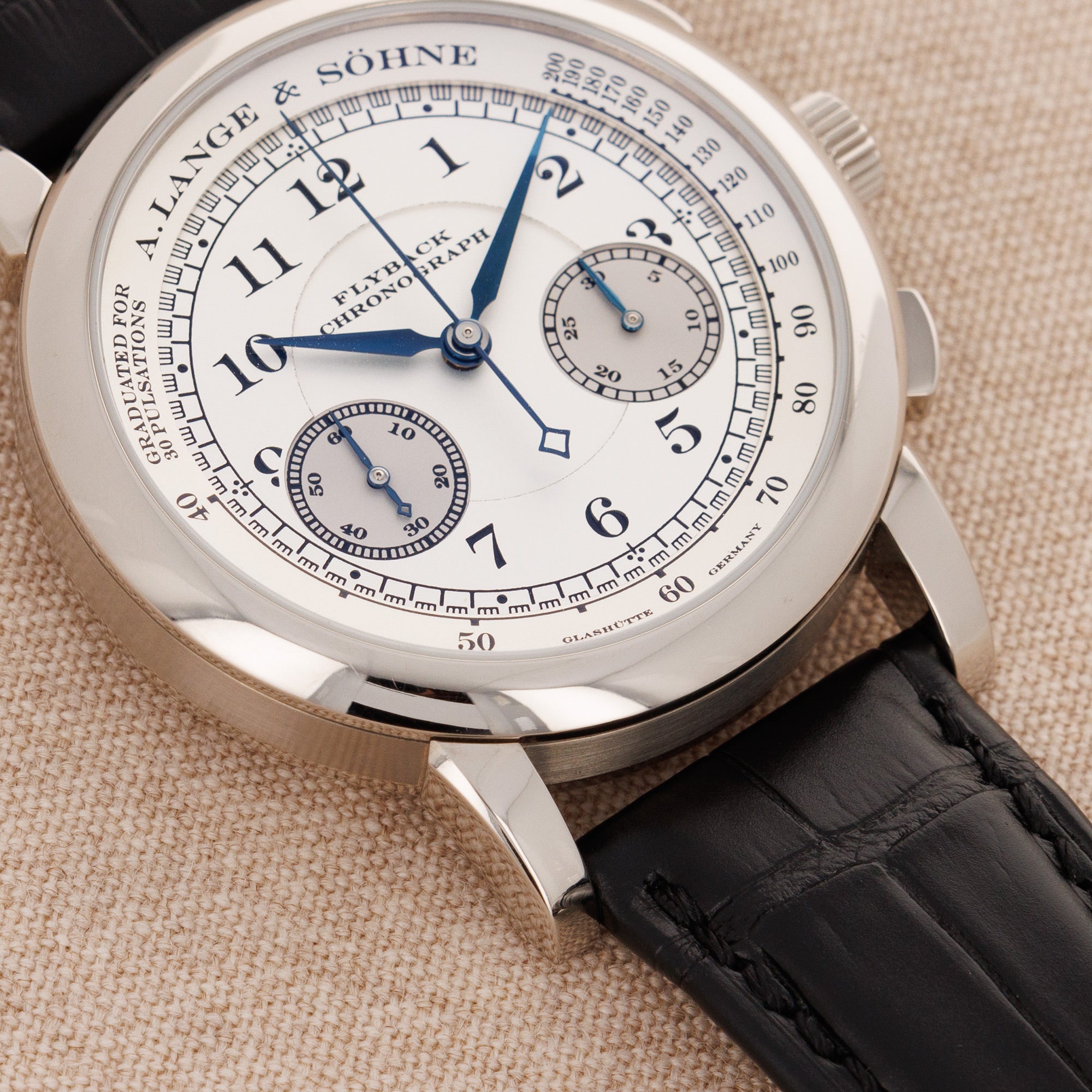 A. Lange & Sohne White Gold Flyback Chronograph Ref. 401.026
