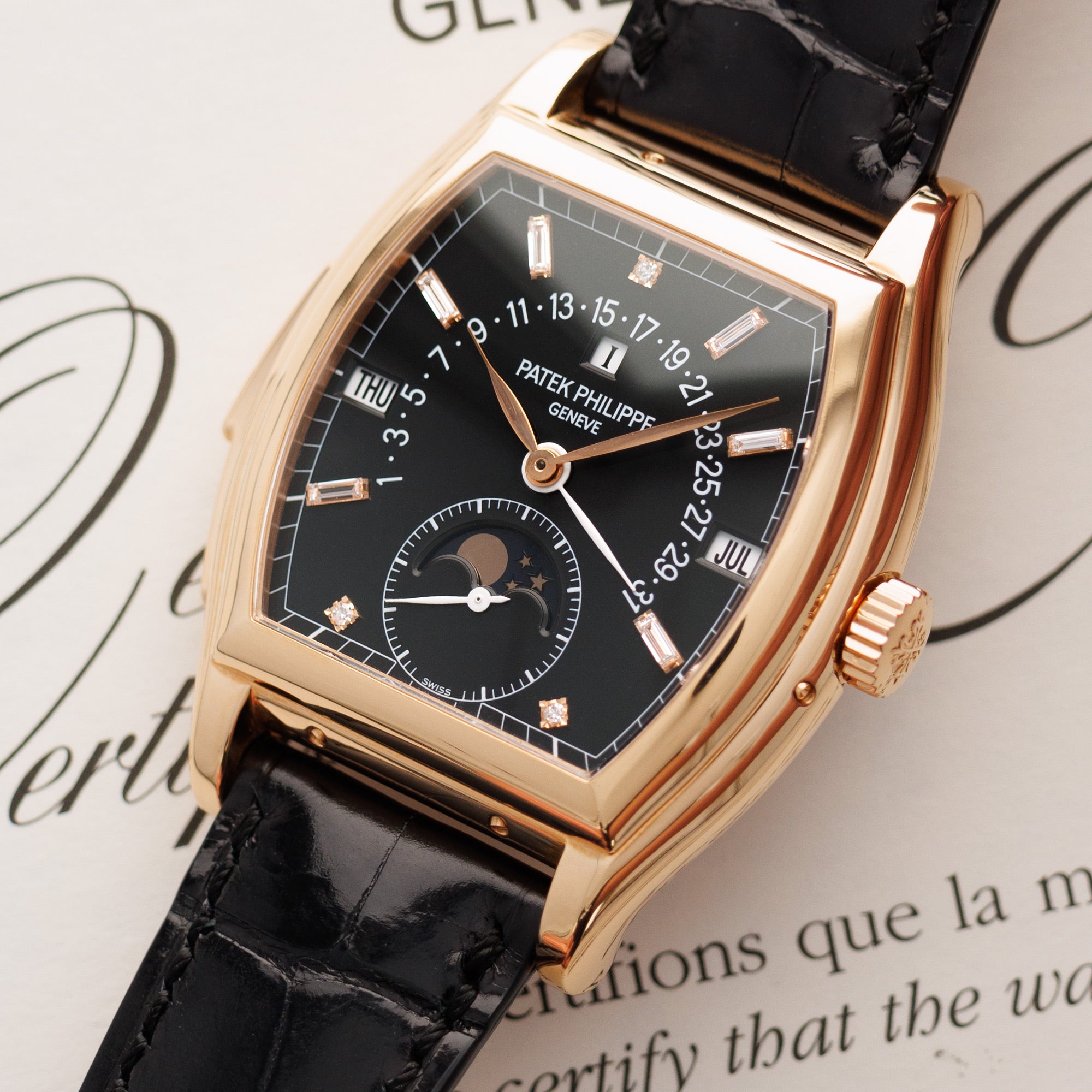 Patek Philippe - Patek Philippe Rose Gold Perpetual Calendar Minute Repeater Watch Ref. 5013  (Private Sale) - The Keystone Watches