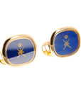 Patek Philippe Yellow Gold Cufflinks with the Khanjar Emblem of Oman
