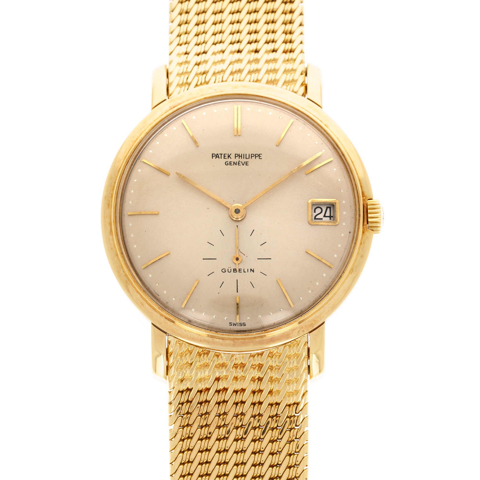 Patek Philippe Yellow Gold Calatrava Watch Ref. 3445, Retailed by Gubelin