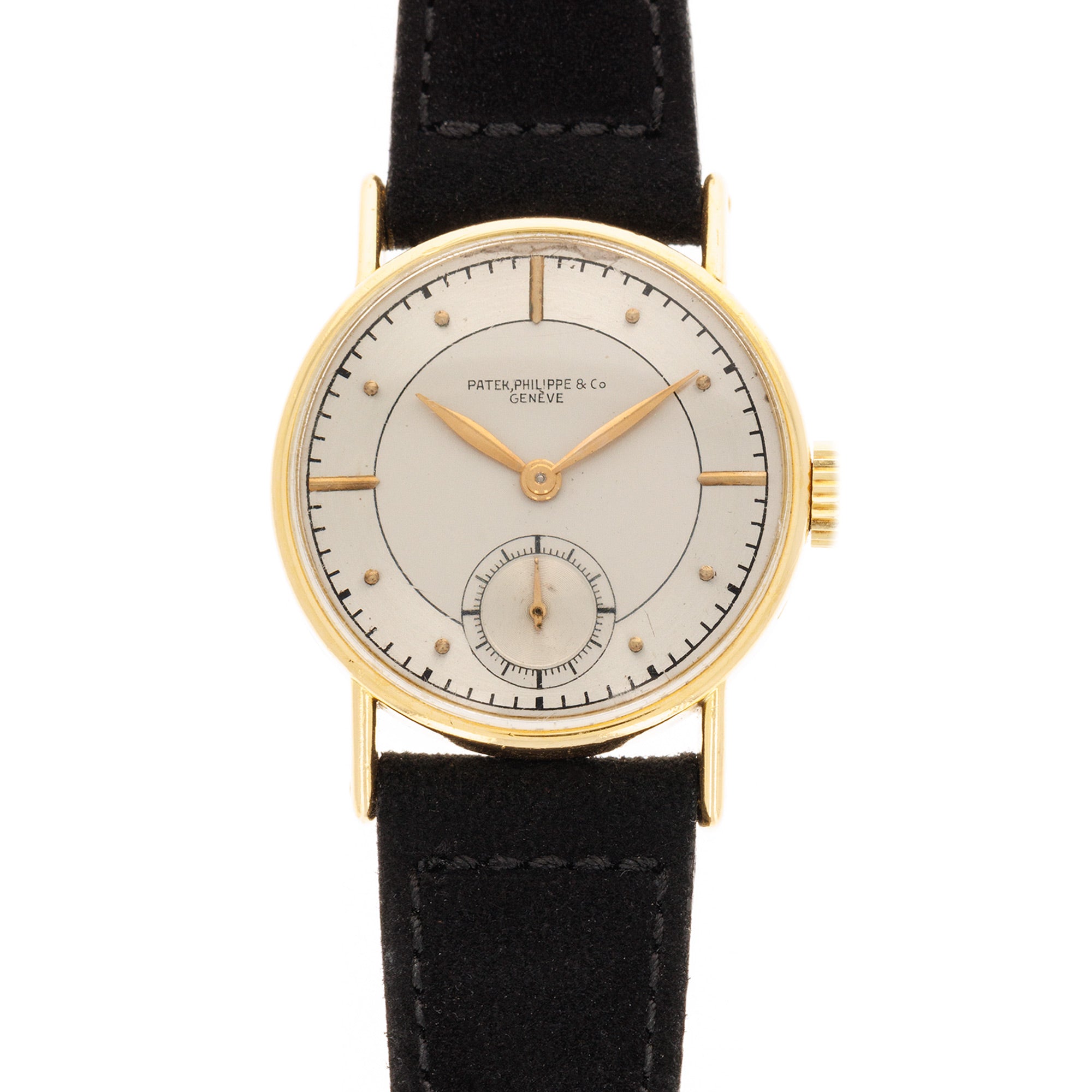 Patek Philippe Yellow Gold Calatrava Ref. 534 with Silver Sector Dial
