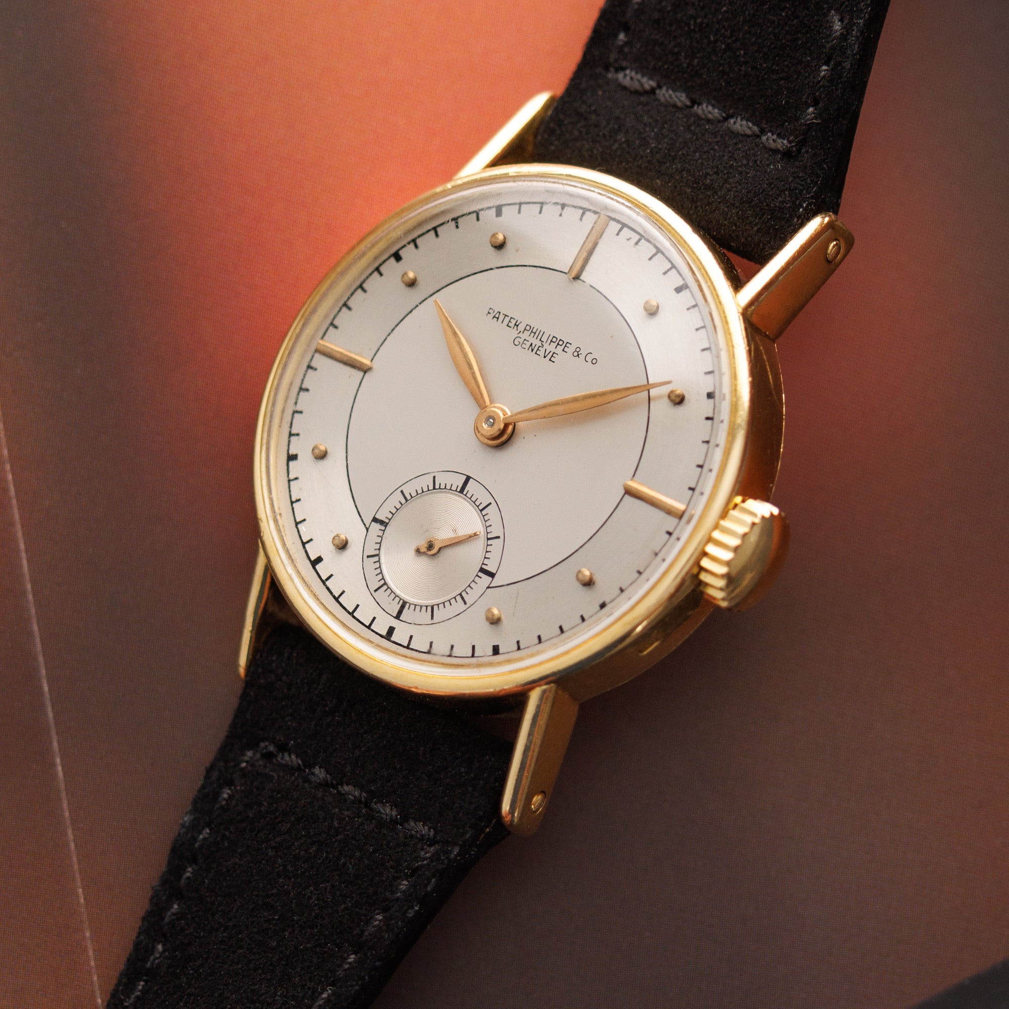 Patek Philippe Yellow Gold Calatrava Ref. 534 with Silver Sector Dial