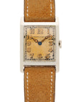 Audemars Piguet - Audemars Piguet White Gold Tank Watch with Luminous Arabic Numerals - The Keystone Watches