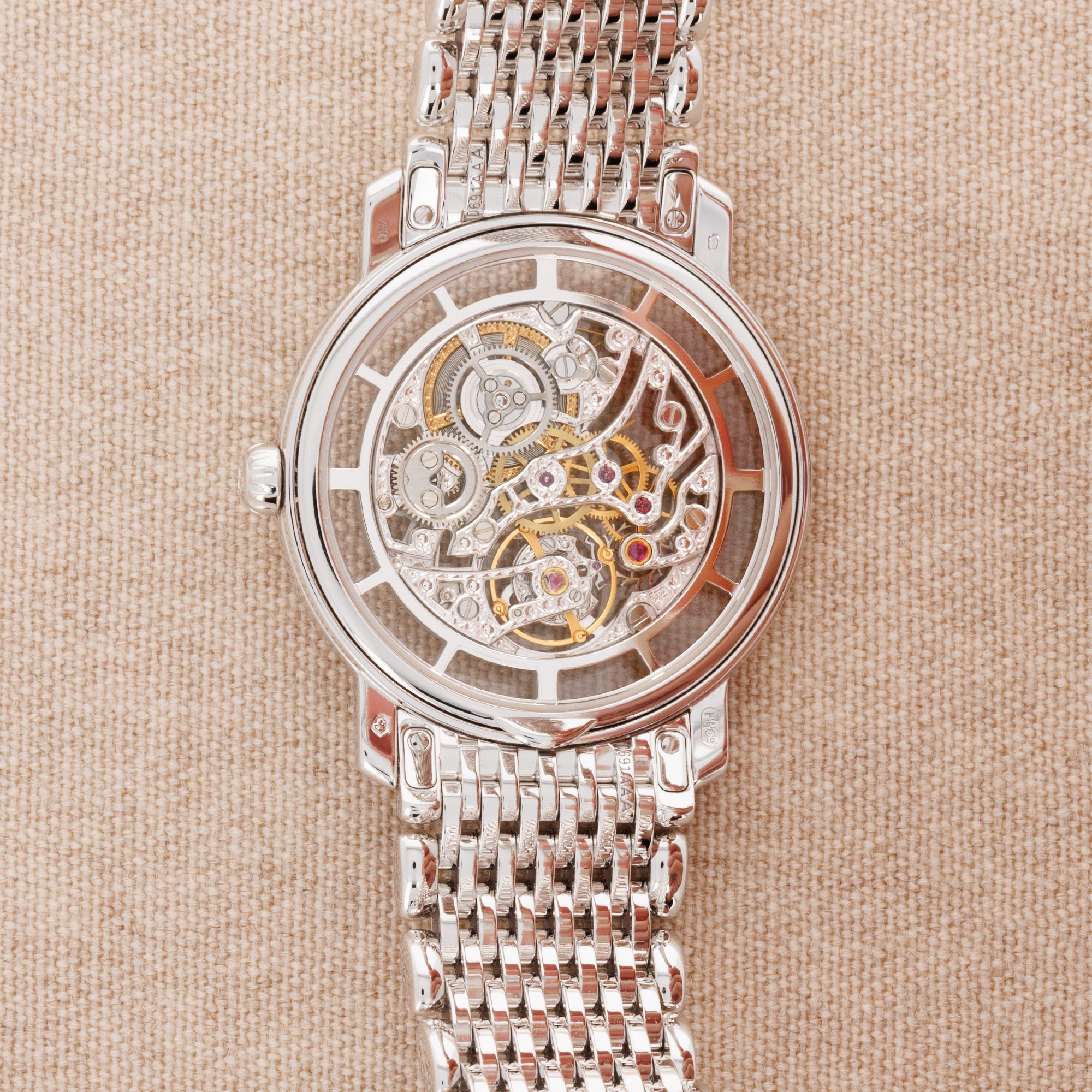 Patek Philippe White Gold Skeletonized Calatrava Watch Ref. 7180
