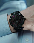 Franck Muller - Franck Muller White Gold Double Mystery with Black Diamonds and Sapphires - The Keystone Watches