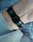 Franck Muller - Franck Muller White Gold Double Mystery with Black Diamonds and Sapphires - The Keystone Watches