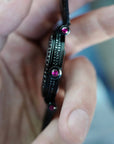 Franck Muller - Franck Muller White Gold Double Mystery with Black Diamonds and Sapphires - The Keystone Watches