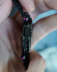 Franck Muller - Franck Muller White Gold Double Mystery with Black Diamonds and Sapphires - The Keystone Watches