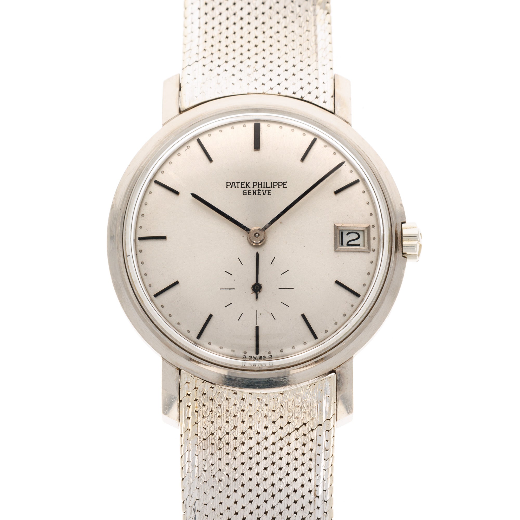 Patek Philippe White Gold Calatrava Watch Ref. 3445 on Bracelet