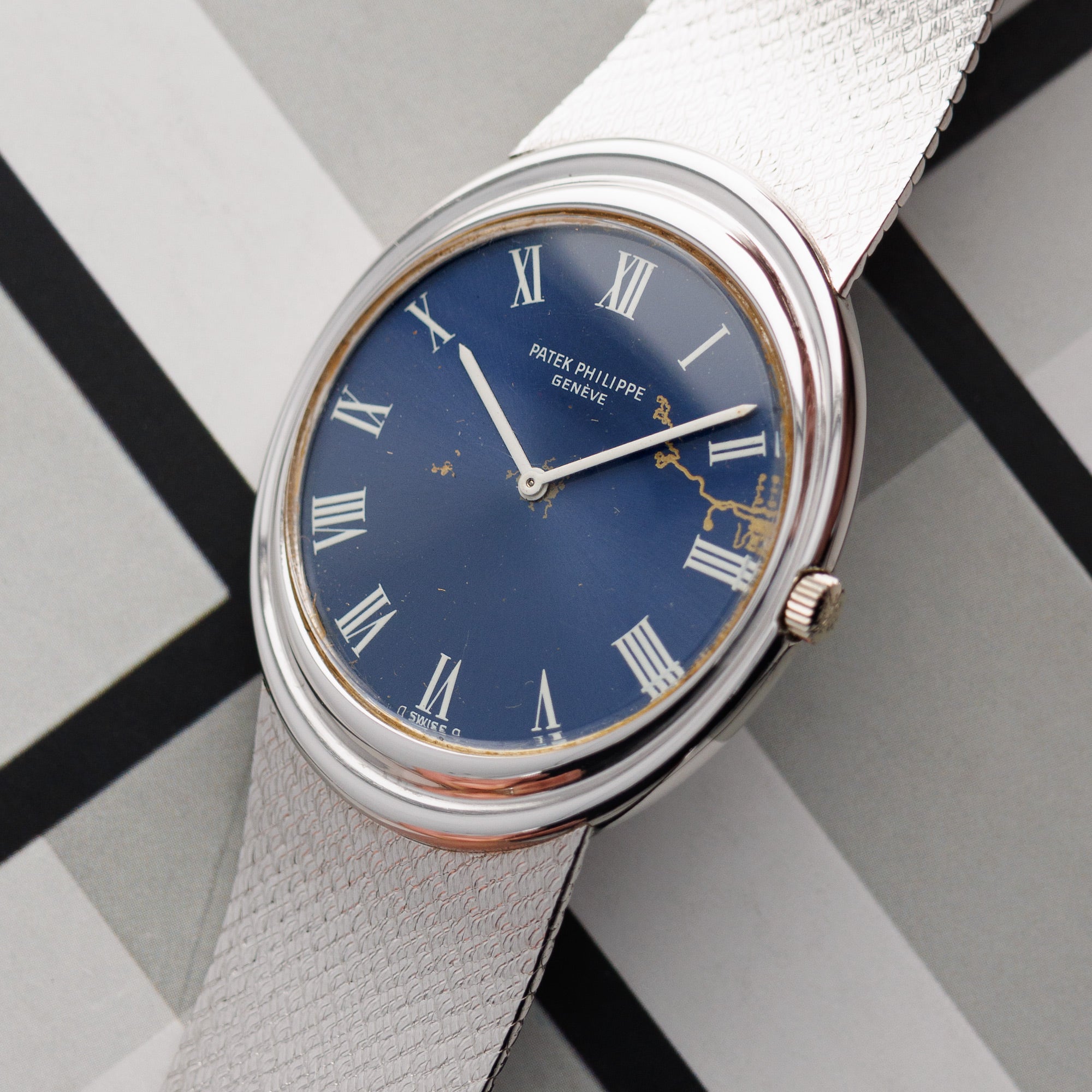 Patek White Gold Golden Ellipse Watch Ref. 3594