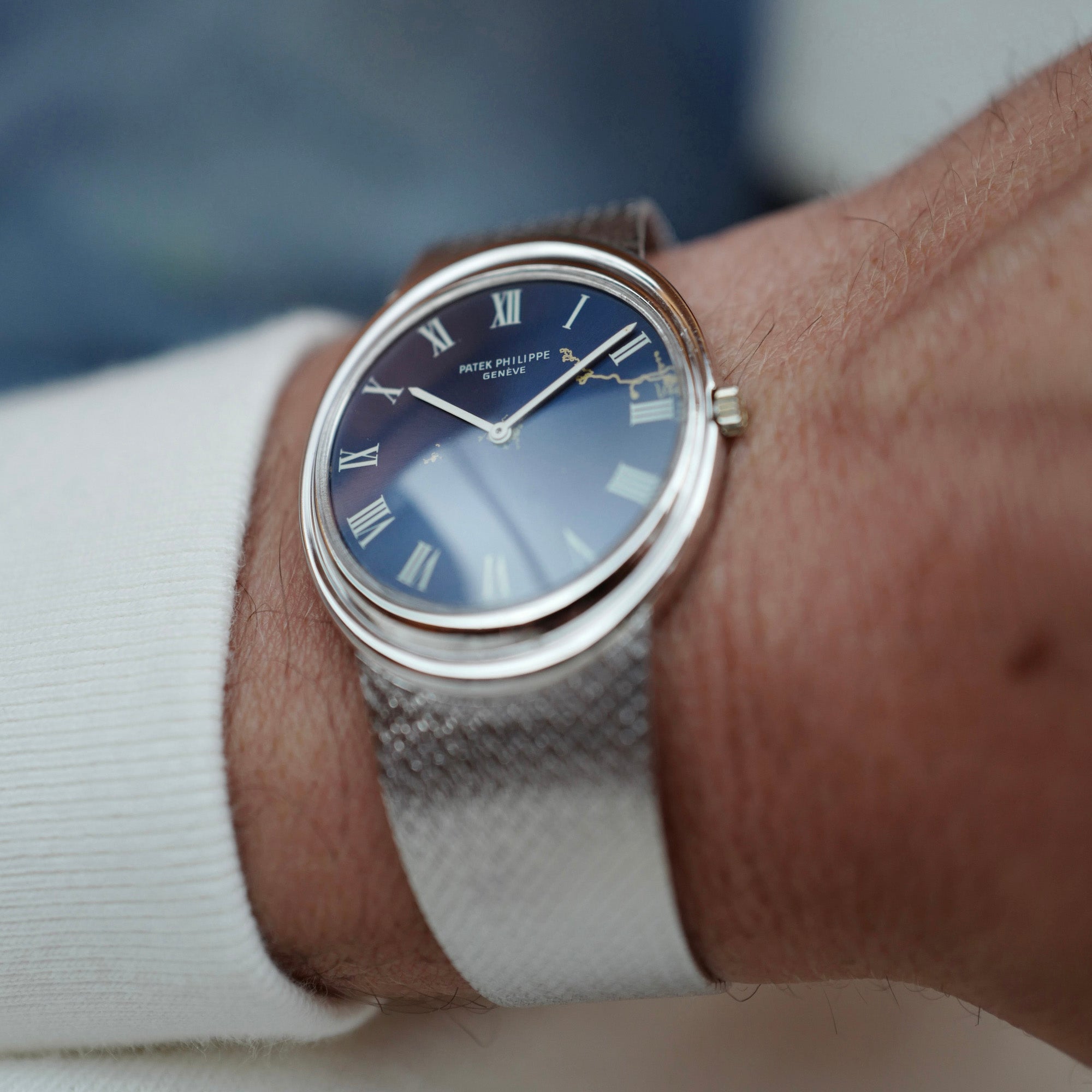 Patek White Gold Golden Ellipse Watch Ref. 3594