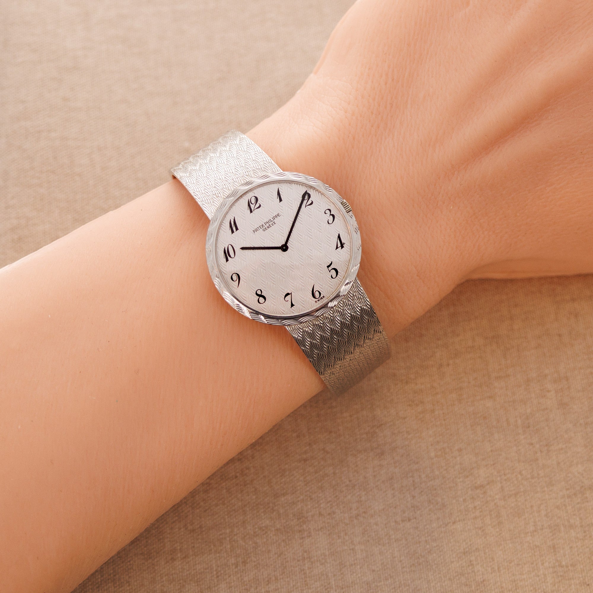 Patek Philippe - Patek Philippe White Gold Ultra-Thin Watch Ref. 3588 with Breguet Numerals - The Keystone Watches