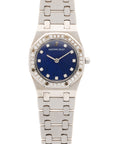 Audemars Piguet White Gold and Diamond Royal Oak with Lapis Dials
