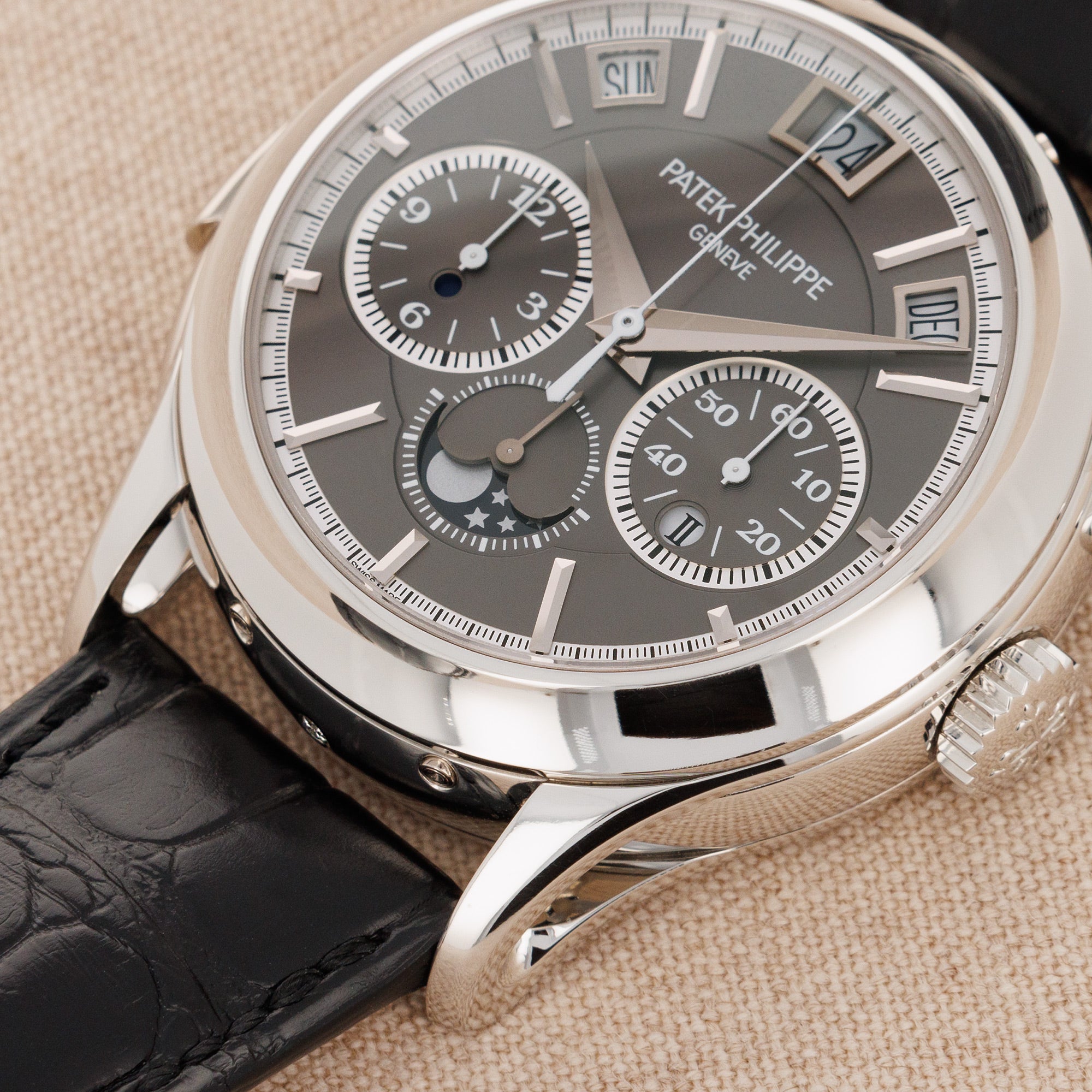 Patek Philippe - Patek Philippe Platinum Perpetual Calendar Minute Repeater Chronograph Ref. 5208 - The Keystone Watches