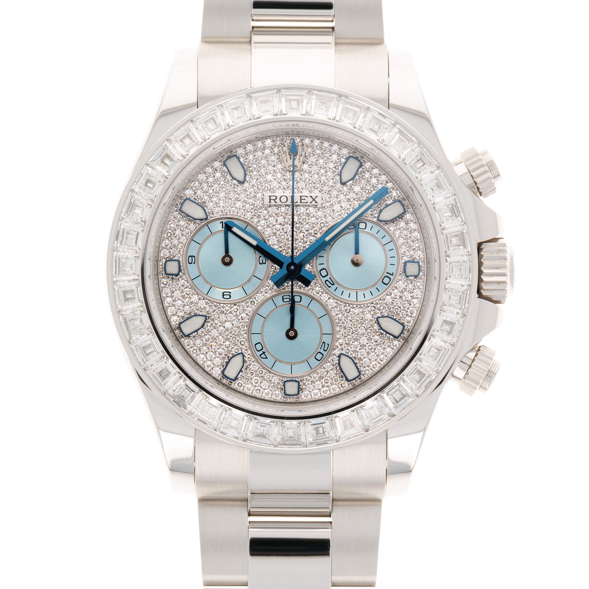 Rolex - Rolex Platinum Daytona Ref. 116576TBR with Baguette Diamonds - The Keystone Watches