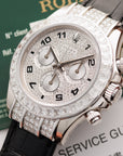 Rolex White Gold Daytona Ref. 116599TBR with Baguette Diamonds