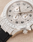 Rolex White Gold Daytona Ref. 116599TBR with Baguette Diamonds