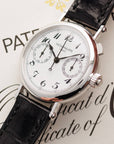 Patek Philippe - Patek Philippe Platinum Split Seconds Monopusher Chronograph 5959 - The Keystone Watches