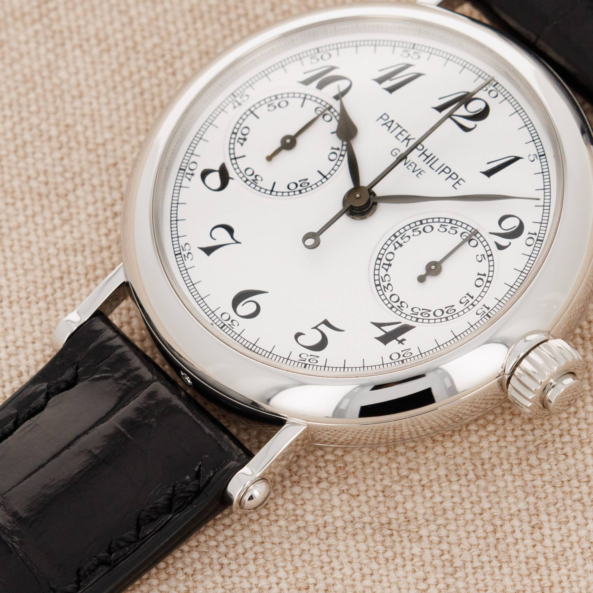 Patek Philippe - Patek Philippe Platinum Split Seconds Monopusher Chronograph 5959 - The Keystone Watches
