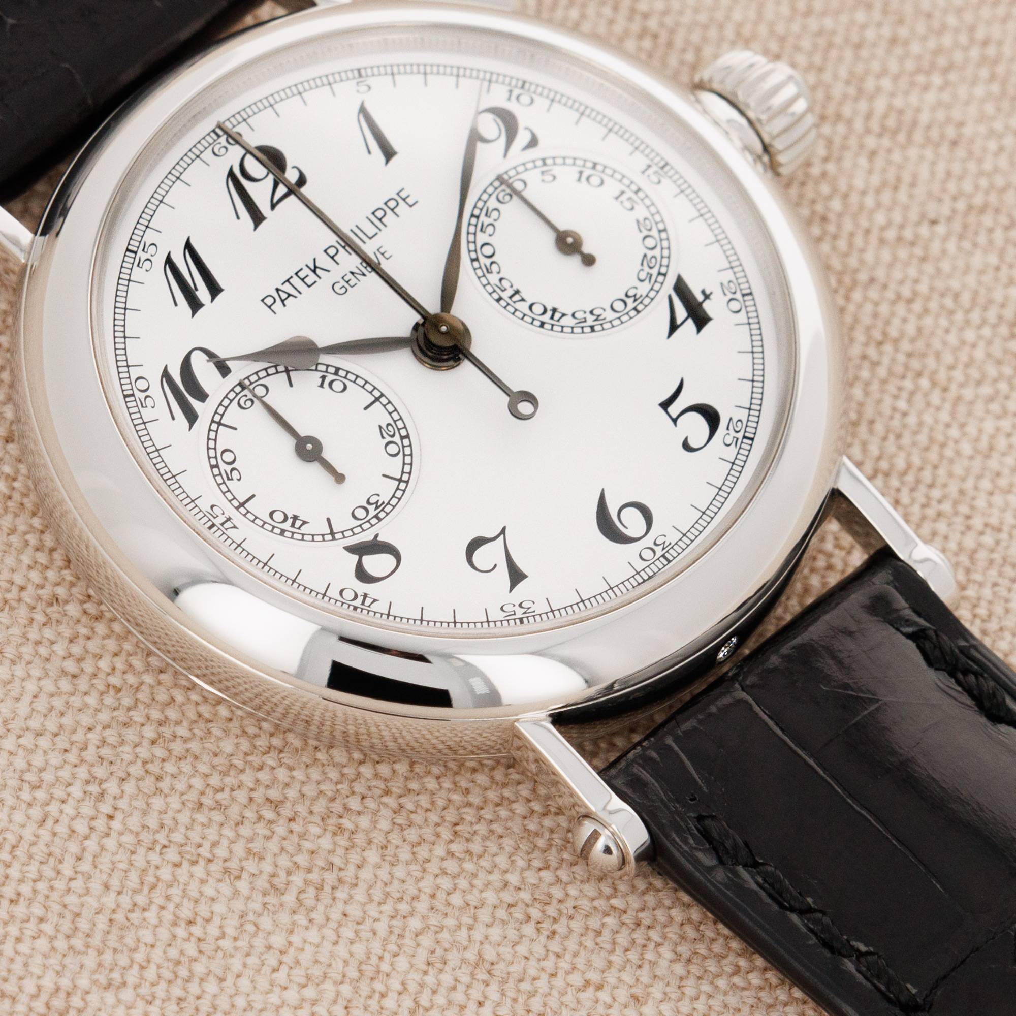 Patek Philippe - Patek Philippe Platinum Split Seconds Monopusher Chronograph 5959 - The Keystone Watches