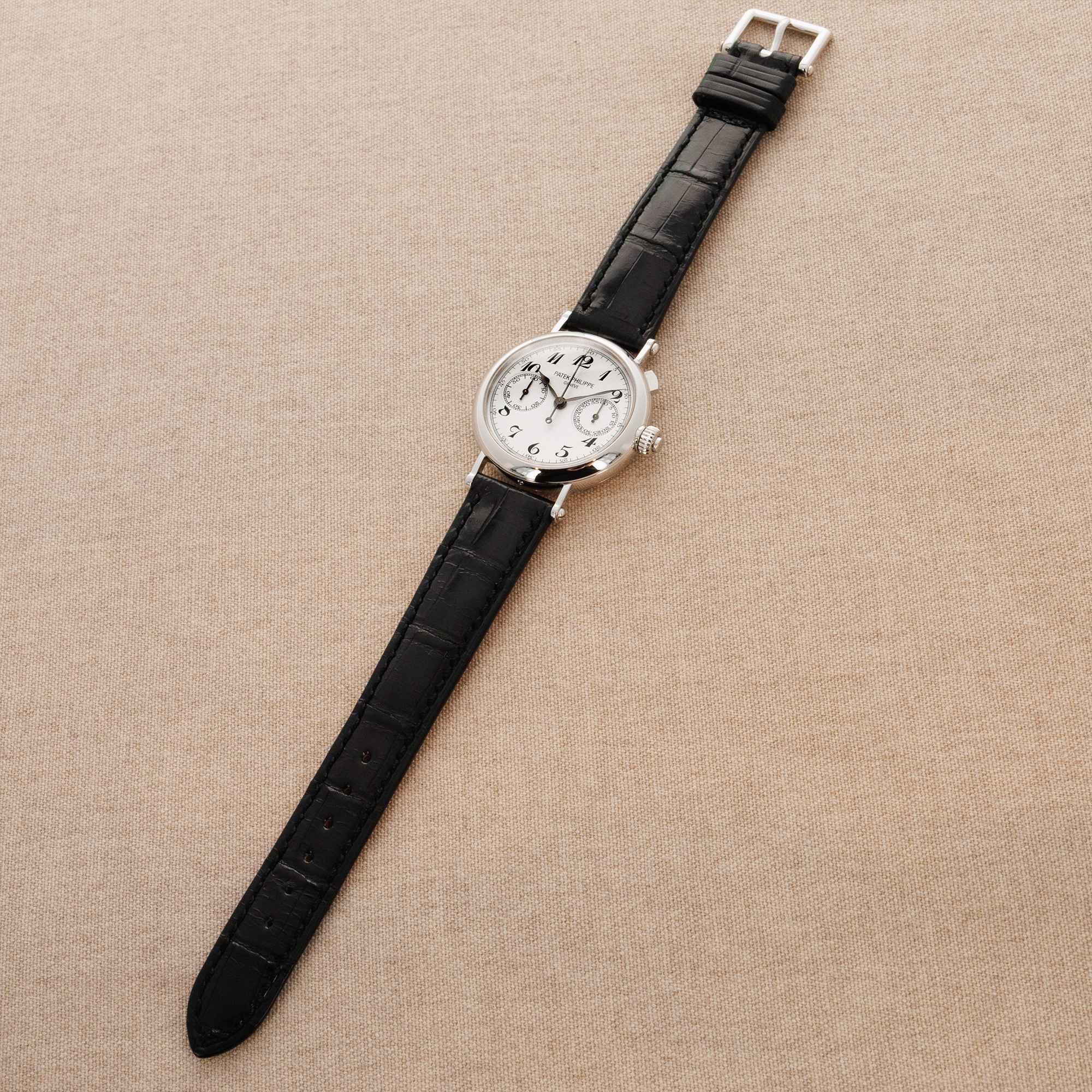 Patek Philippe - Patek Philippe Platinum Split Seconds Monopusher Chronograph 5959 - The Keystone Watches