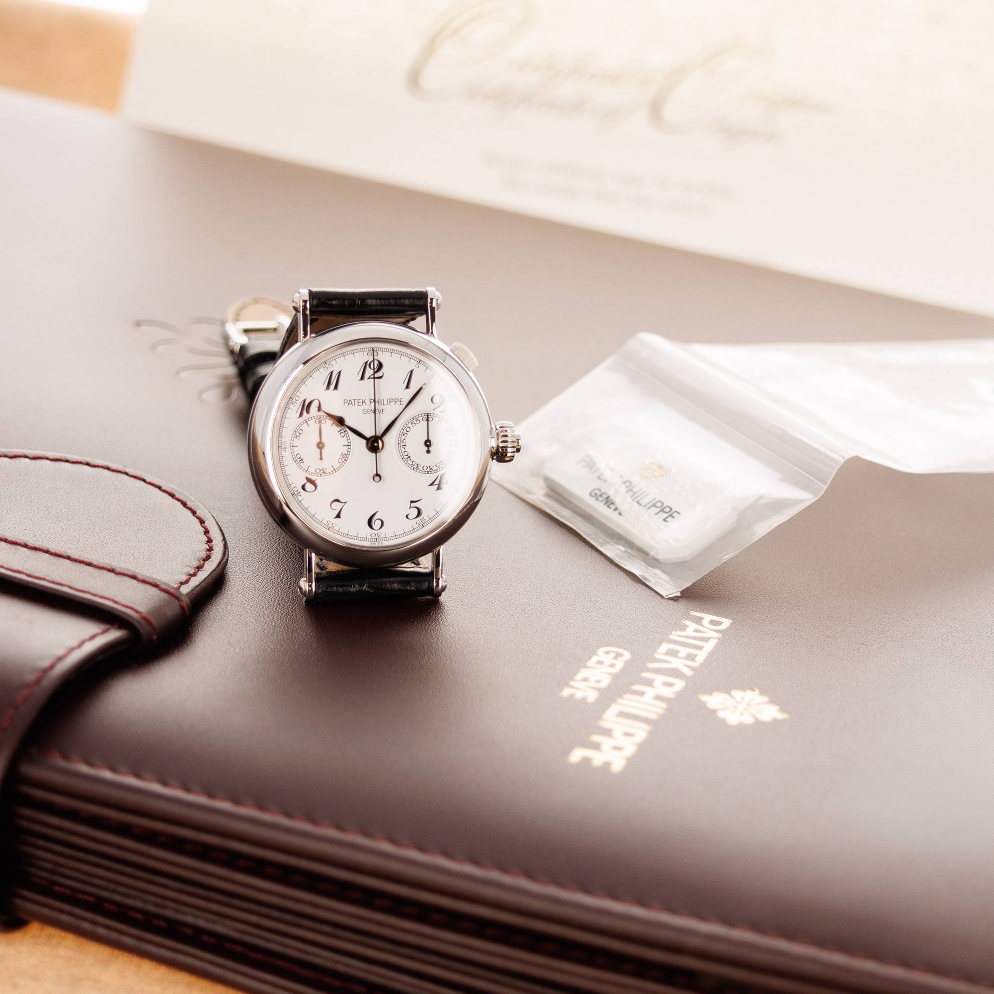 Patek Philippe - Patek Philippe Platinum Split Seconds Monopusher Chronograph 5959 - The Keystone Watches
