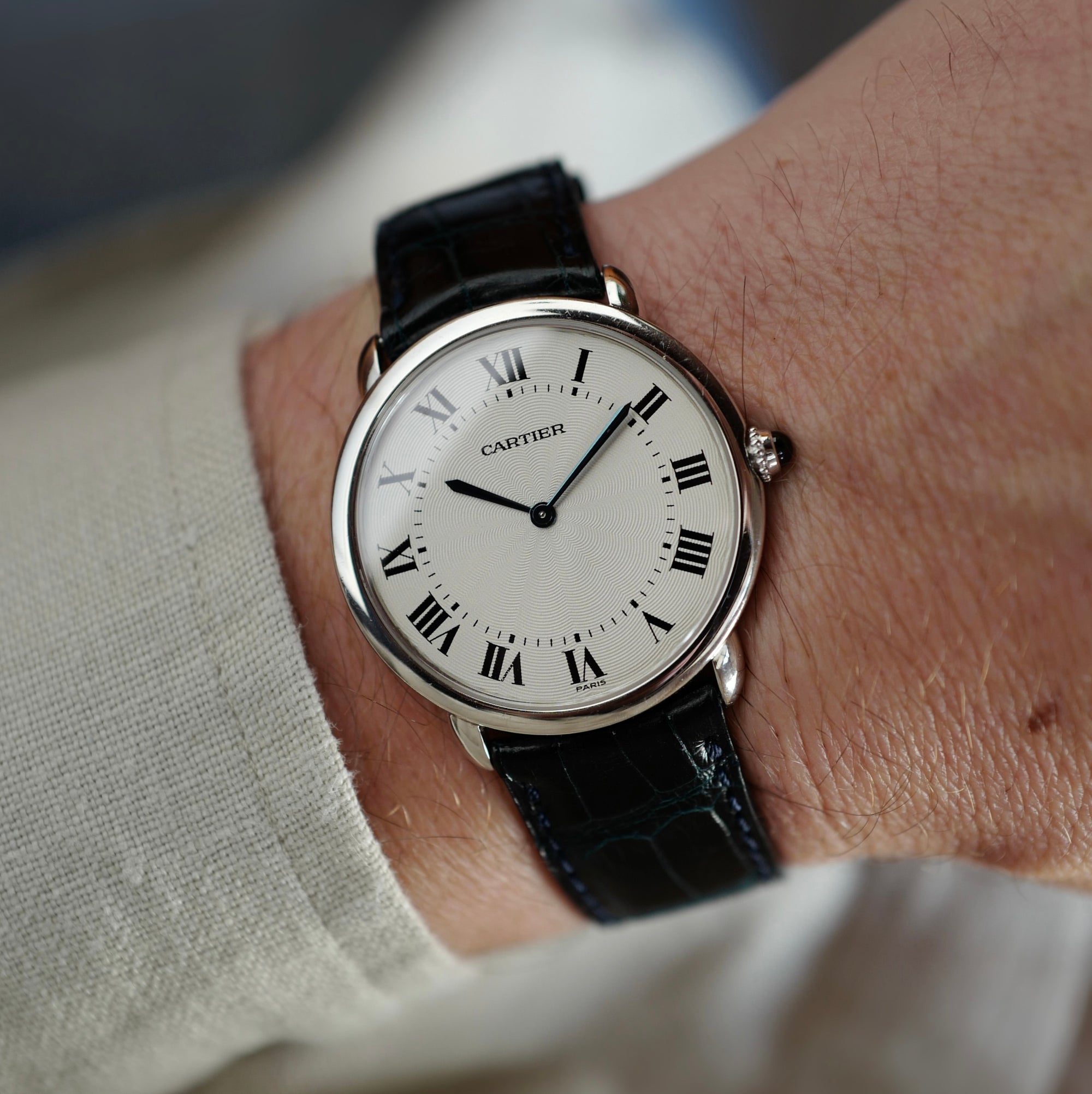 Cartier Platinum Vendome Ronde Louis Ref. 1297