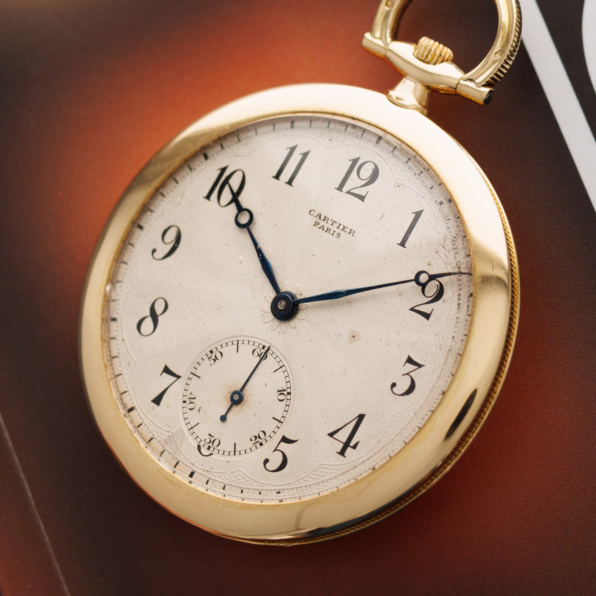 Cartier Yellow Gold Pocket Watch, European Watch & Clock Movement