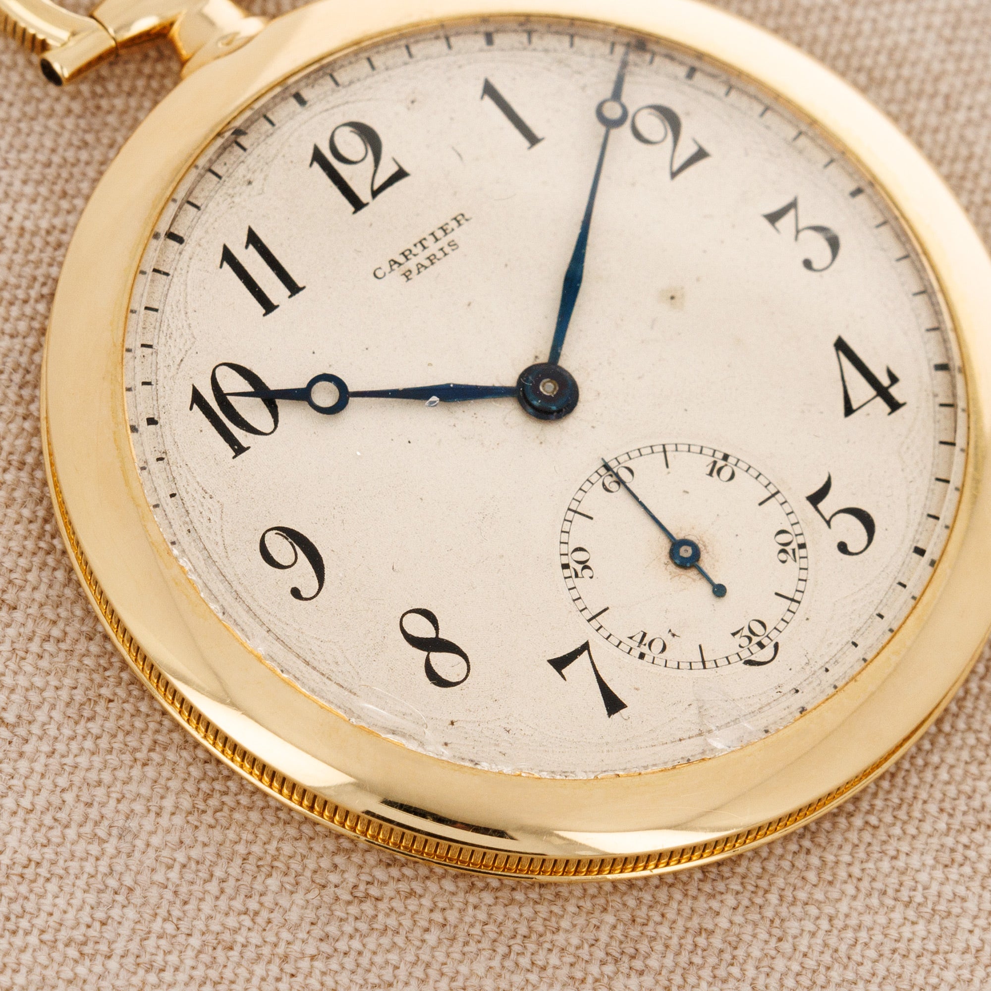 Cartier Yellow Gold Pocket Watch, European Watch & Clock Movement
