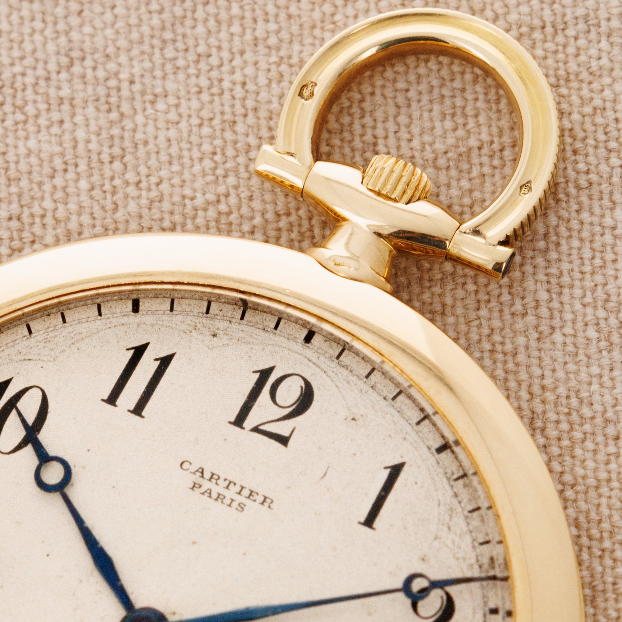 Cartier Yellow Gold Pocket Watch, European Watch & Clock Movement