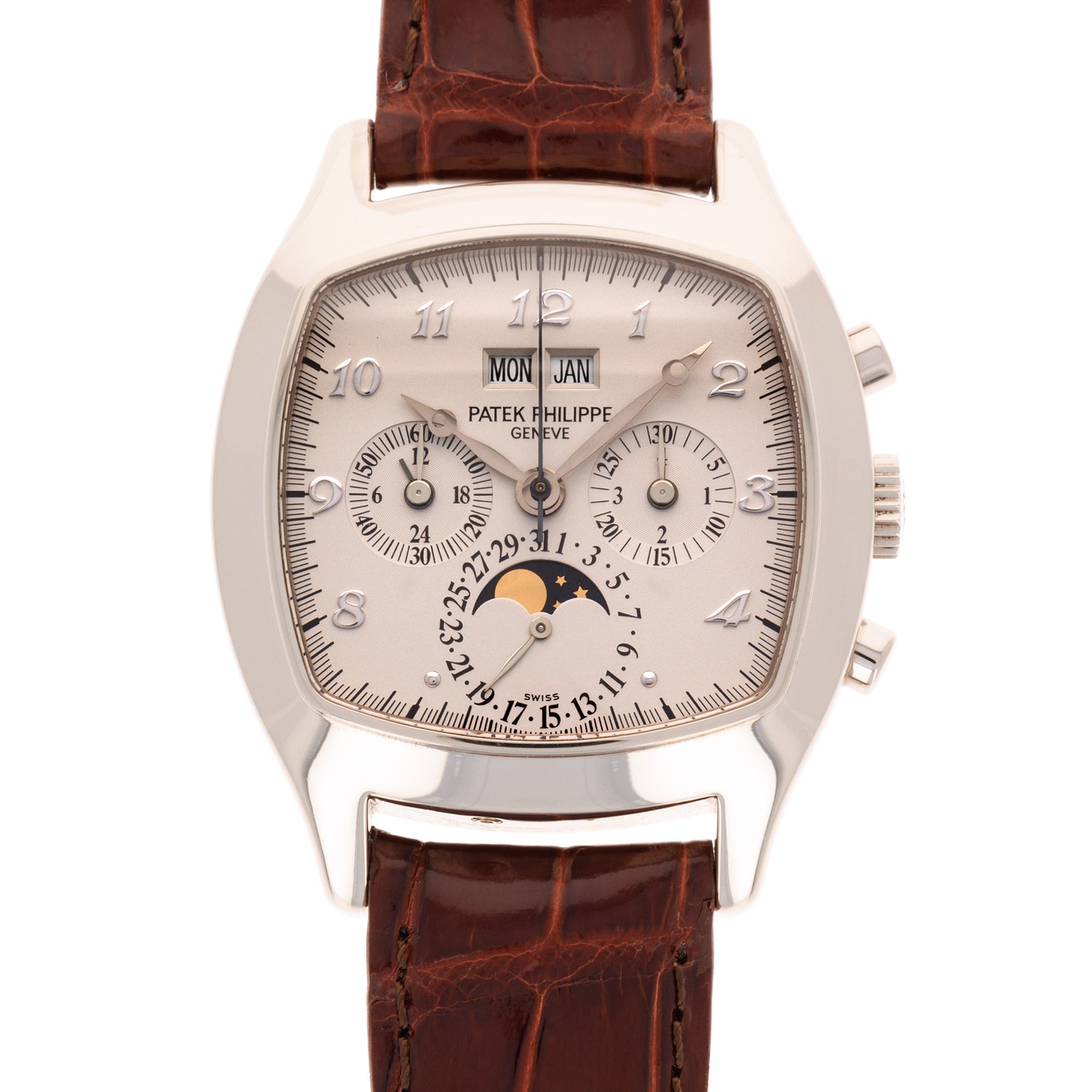 Patek Philippe - Patek Philippe White Gold Perpetual Calendar Chronograph Watch Ref. 5020 - The Keystone Watches