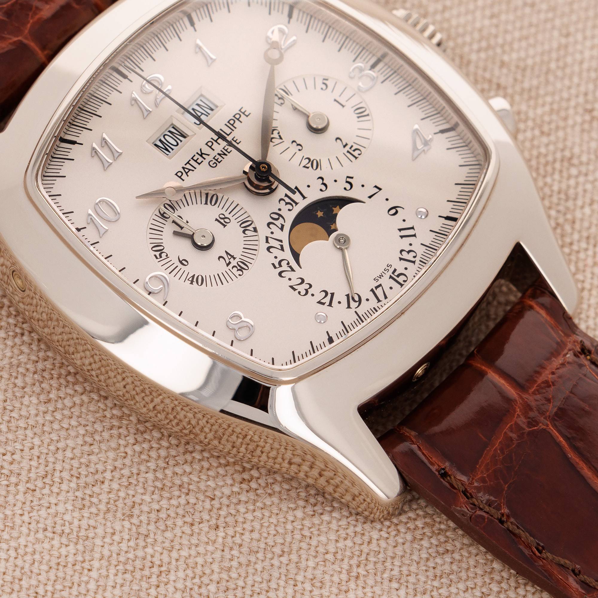Patek Philippe - Patek Philippe White Gold Perpetual Calendar Chronograph Watch Ref. 5020 - The Keystone Watches
