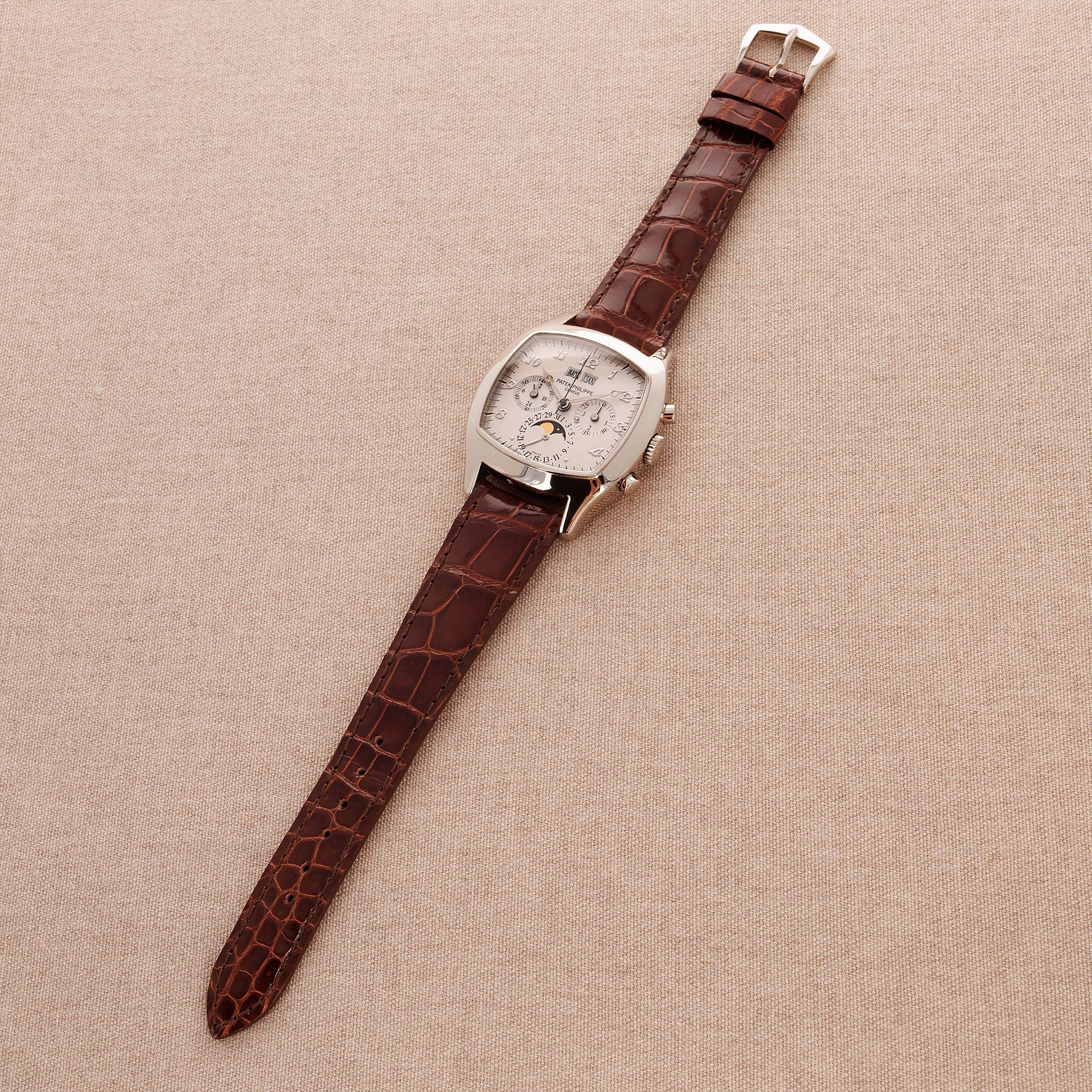 Patek Philippe - Patek Philippe White Gold Perpetual Calendar Chronograph Watch Ref. 5020 - The Keystone Watches